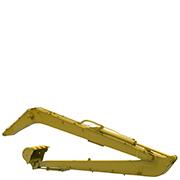 Long reach working equipment
